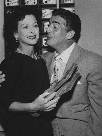 Hedy Lamarr with Victor Mature C. 1950