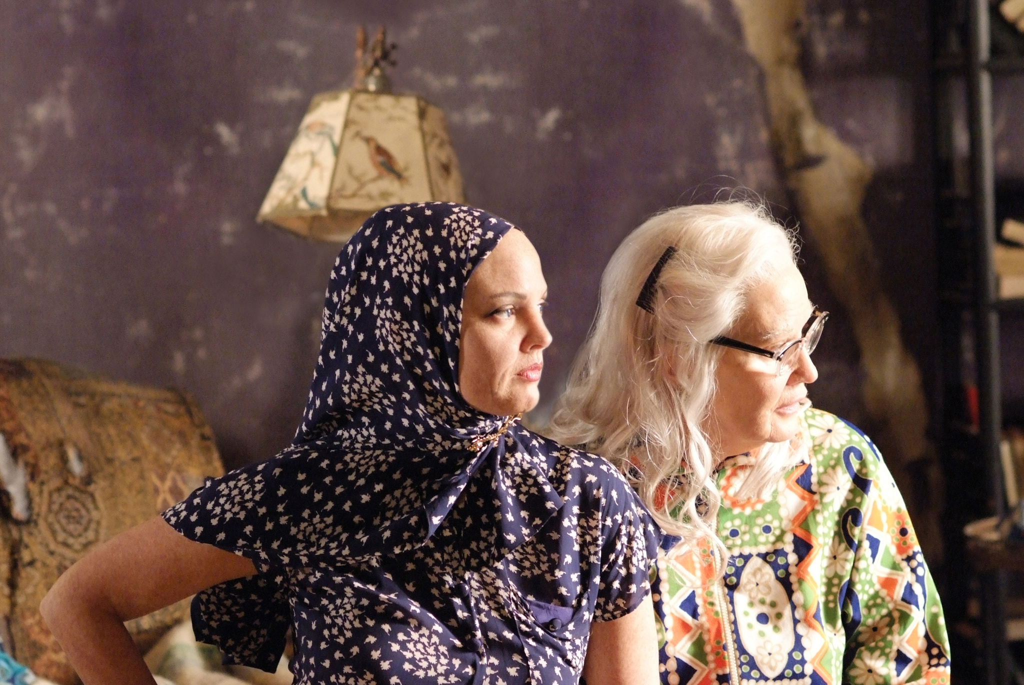 Still of Drew Barrymore and Jessica Lange in Grey Gardens (2009)