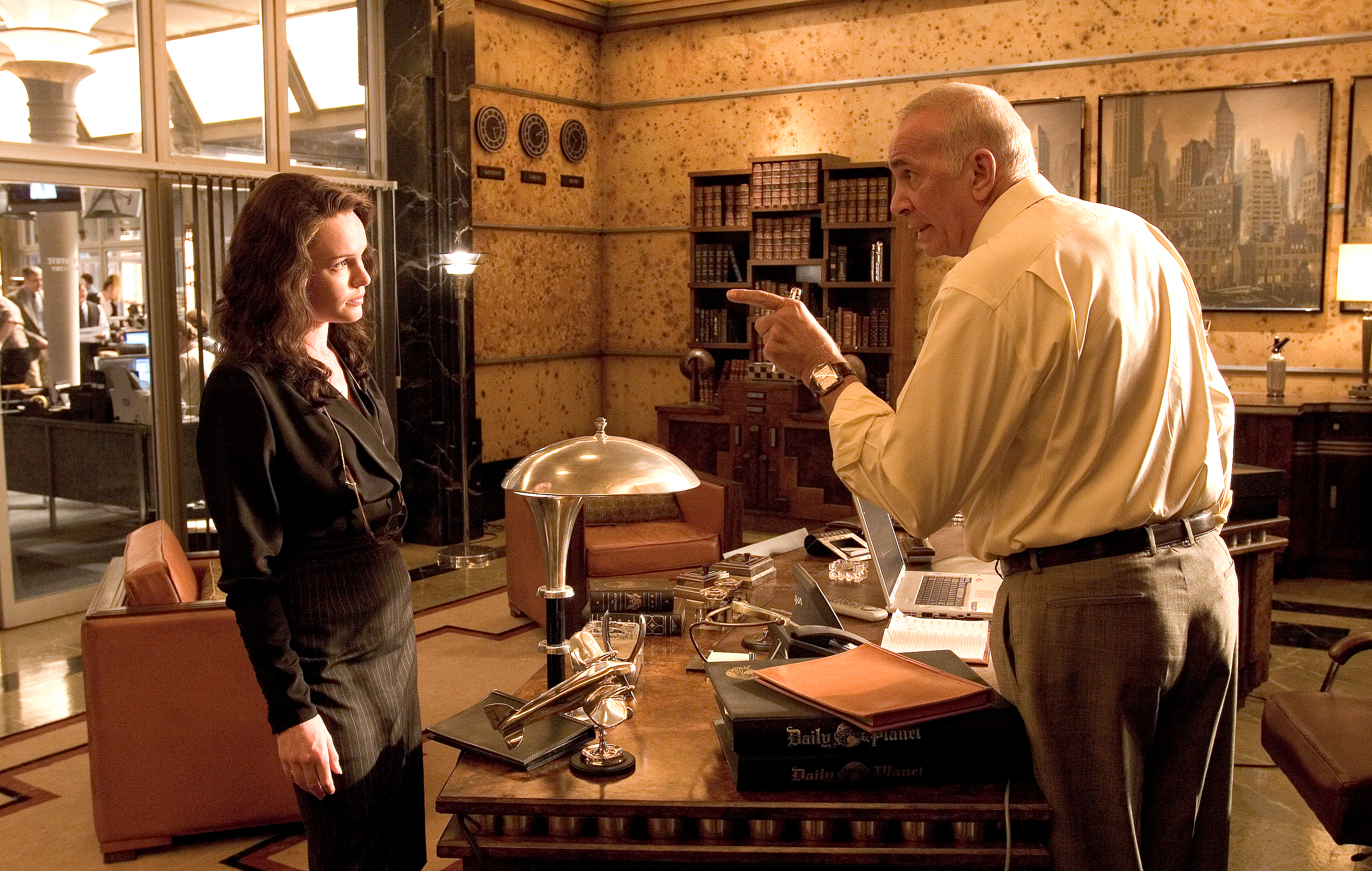 Still of Frank Langella and Kate Bosworth in Superman Returns (2006)