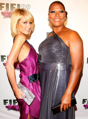 Queen Latifah and Paris Hilton