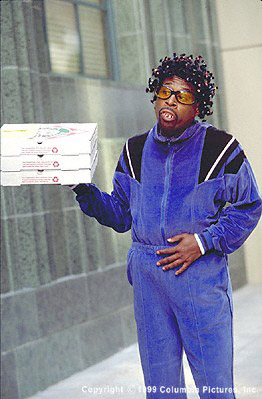 Miles prepares for a pizza delivery