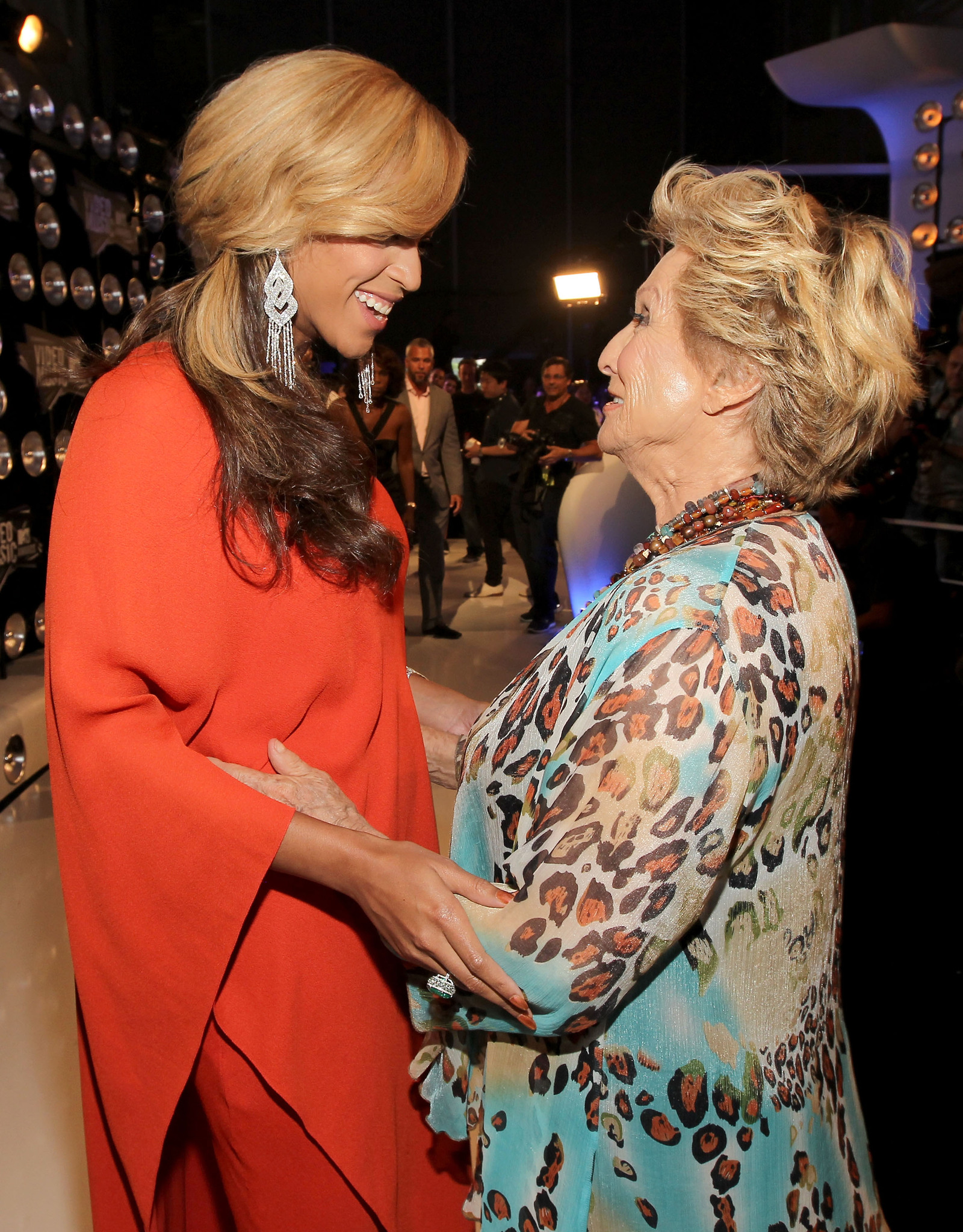Cloris Leachman and Beyoncé Knowles
