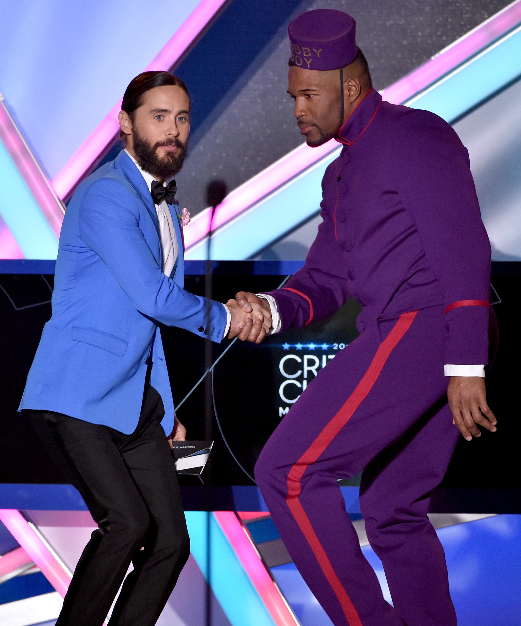 Jared Leto and Michael Strahan