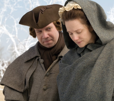 Still of Laura Linney and Paul Giamatti in John Adams (2008)