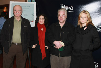 Philip Seymour Hoffman, Laura Linney, Philip Bosco and Tamara Jenkins at event of The Savages (2007)