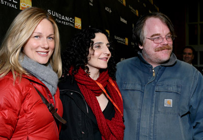 Philip Seymour Hoffman, Laura Linney and Tamara Jenkins at event of The Savages (2007)