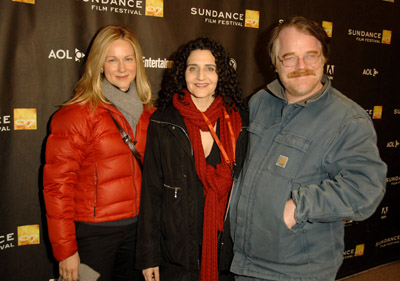 Philip Seymour Hoffman, Laura Linney and Tamara Jenkins at event of The Savages (2007)