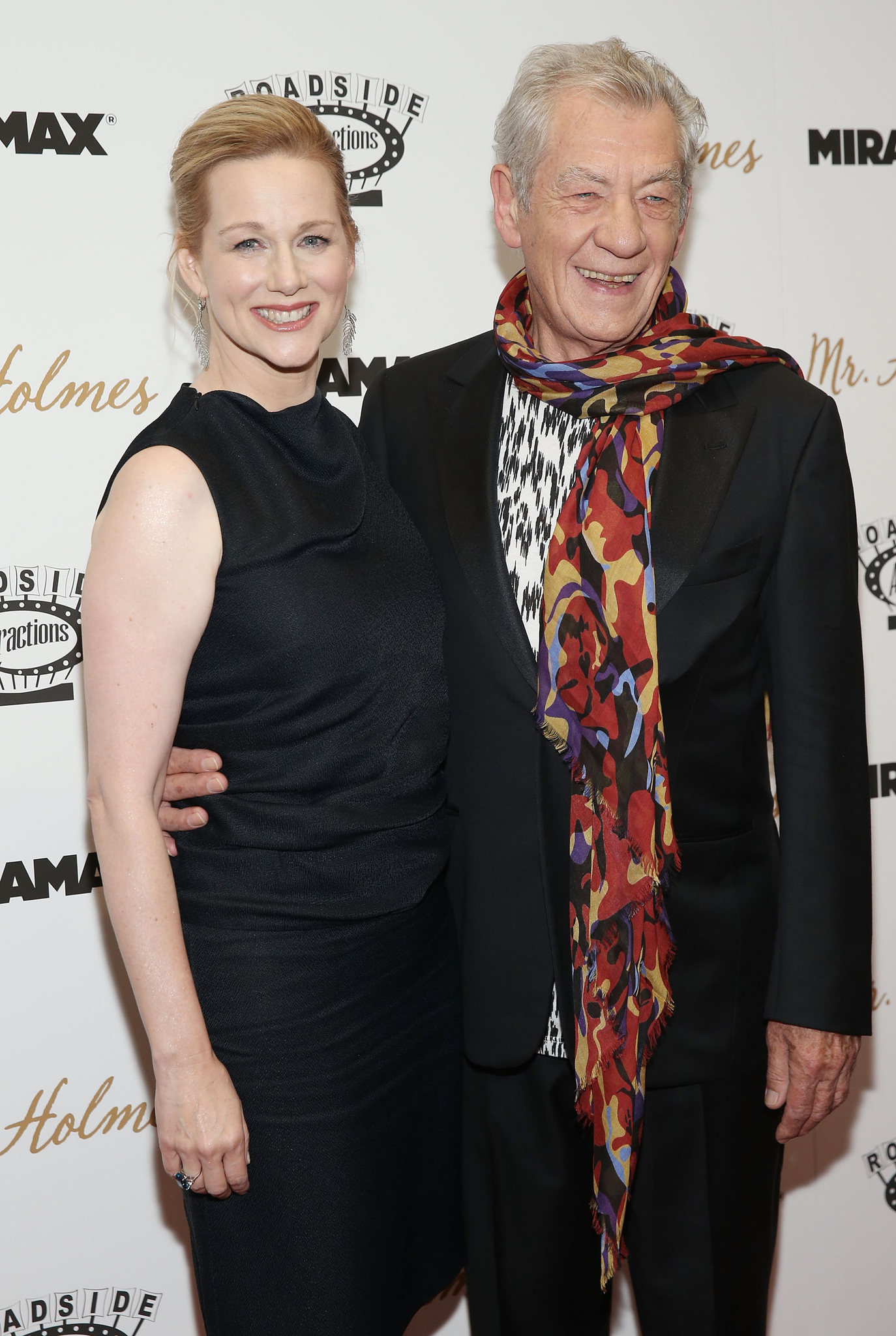 Laura Linney and Ian McKellen at event of Mr. Holmes (2015)