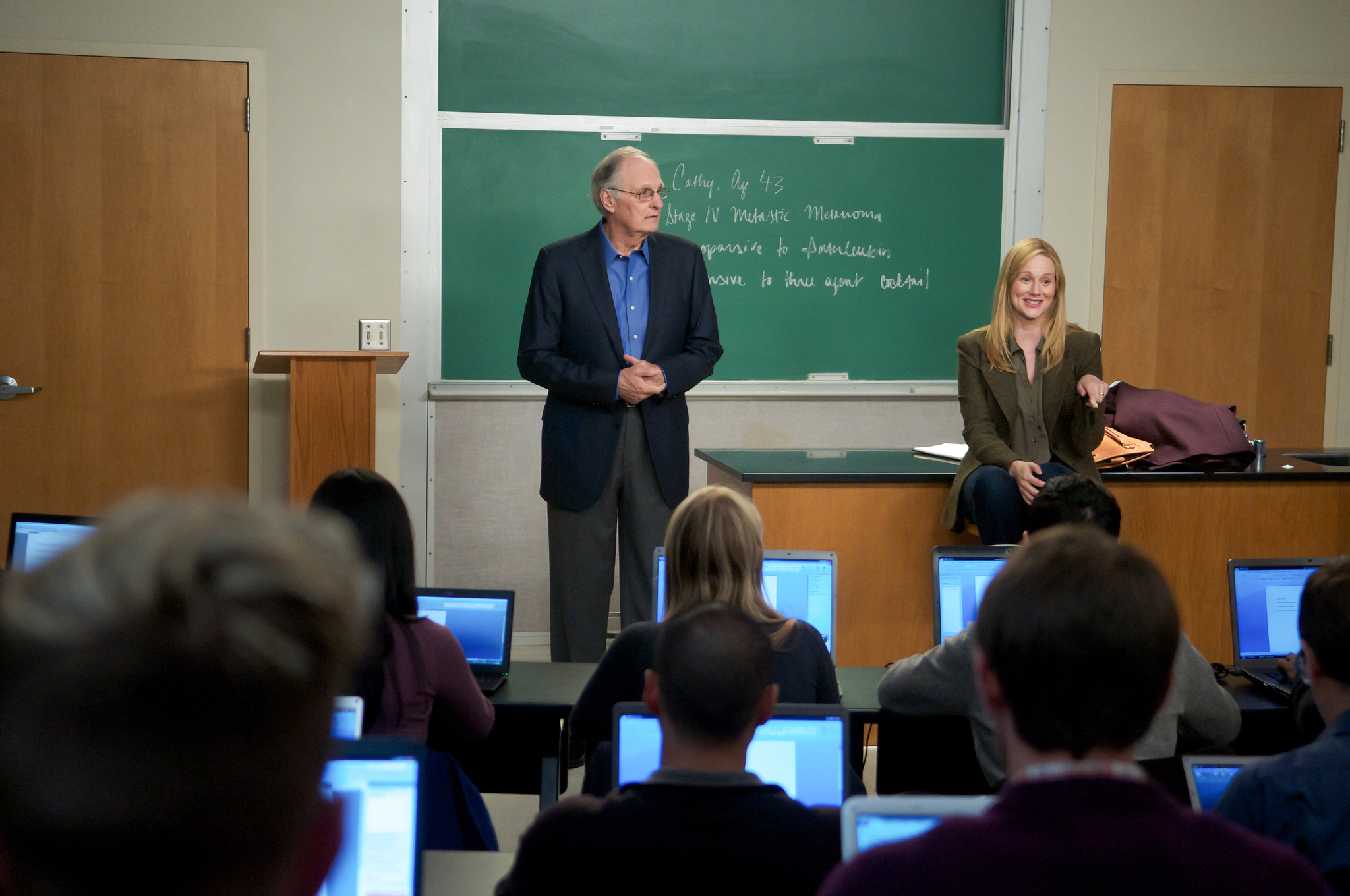 Still of Alan Alda and Laura Linney in The Big C (2010)