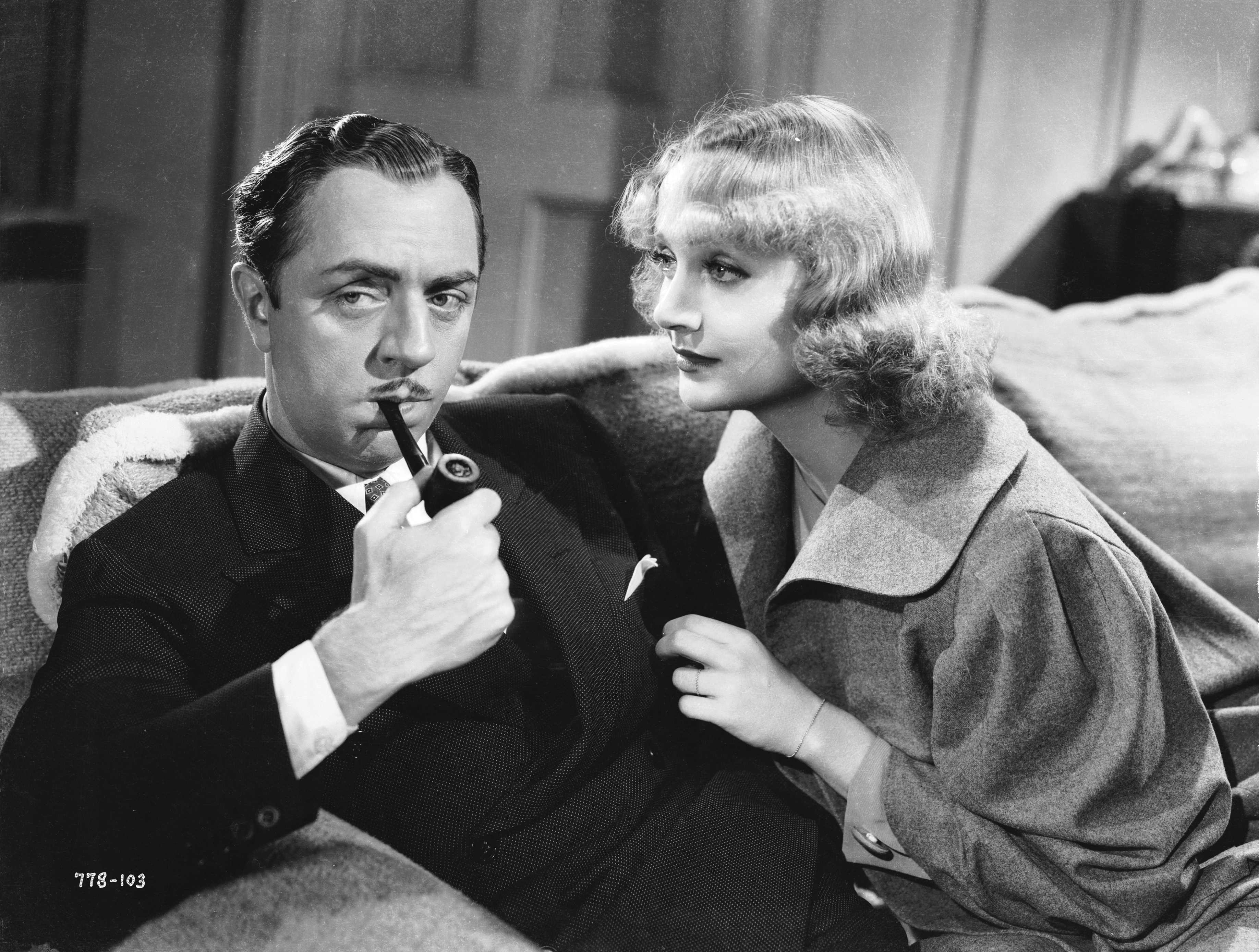 Still of Carole Lombard and William Powell in My Man Godfrey (1936)