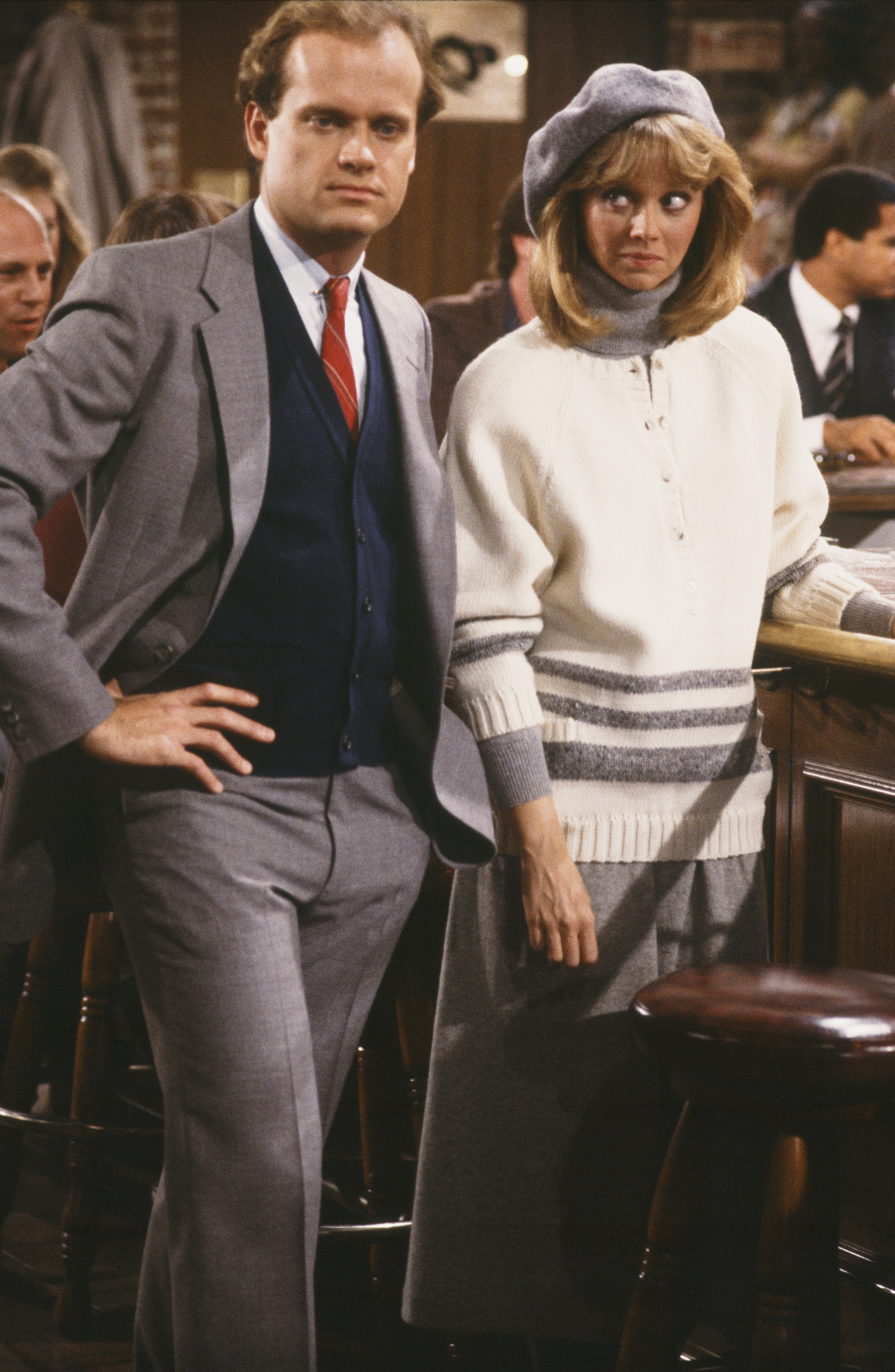 Still of Kelsey Grammer and Shelley Long in Cheers (1982)