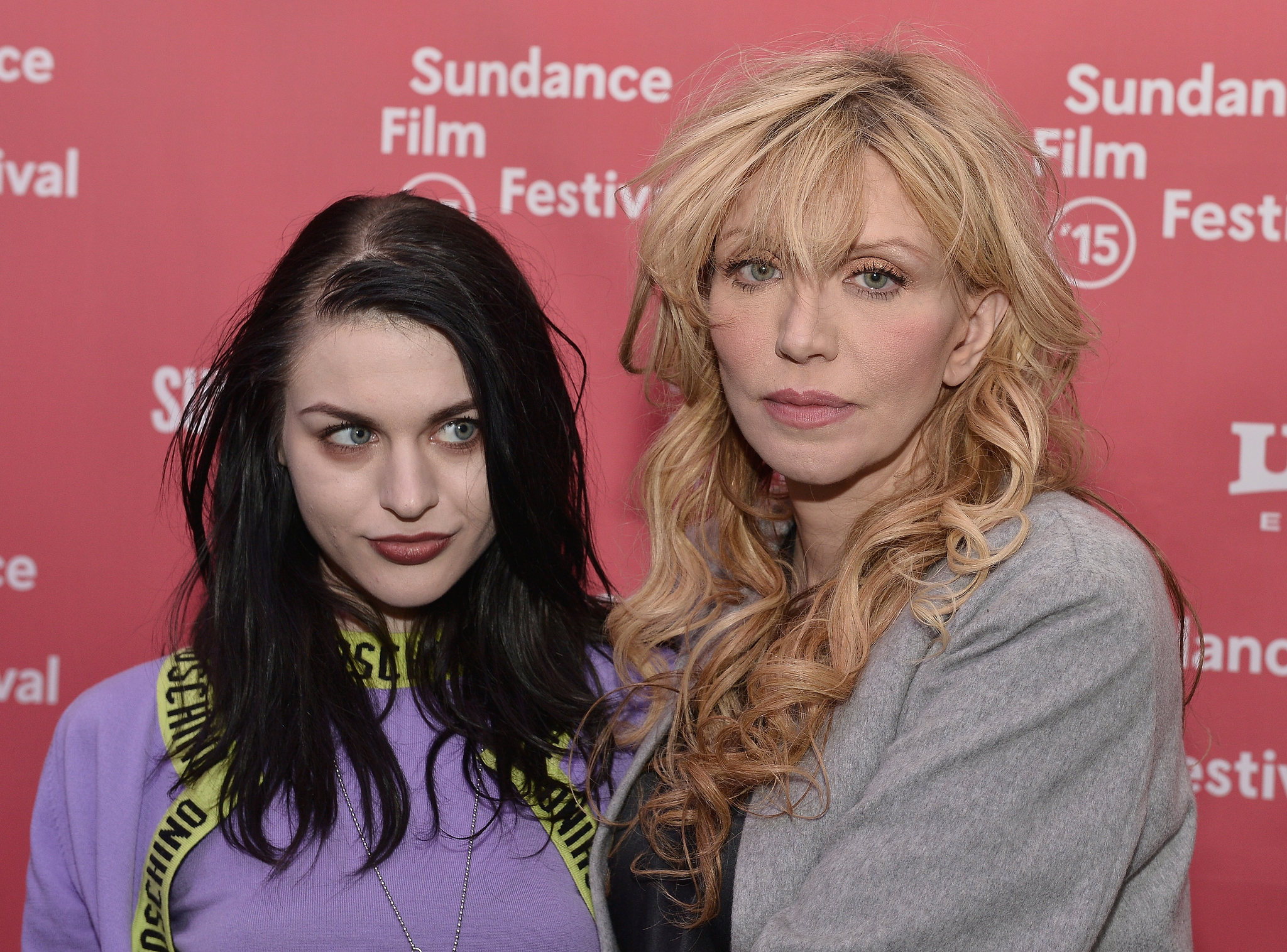 Courtney Love and Frances Bean Cobain at event of Cobain: Montage of Heck (2015)