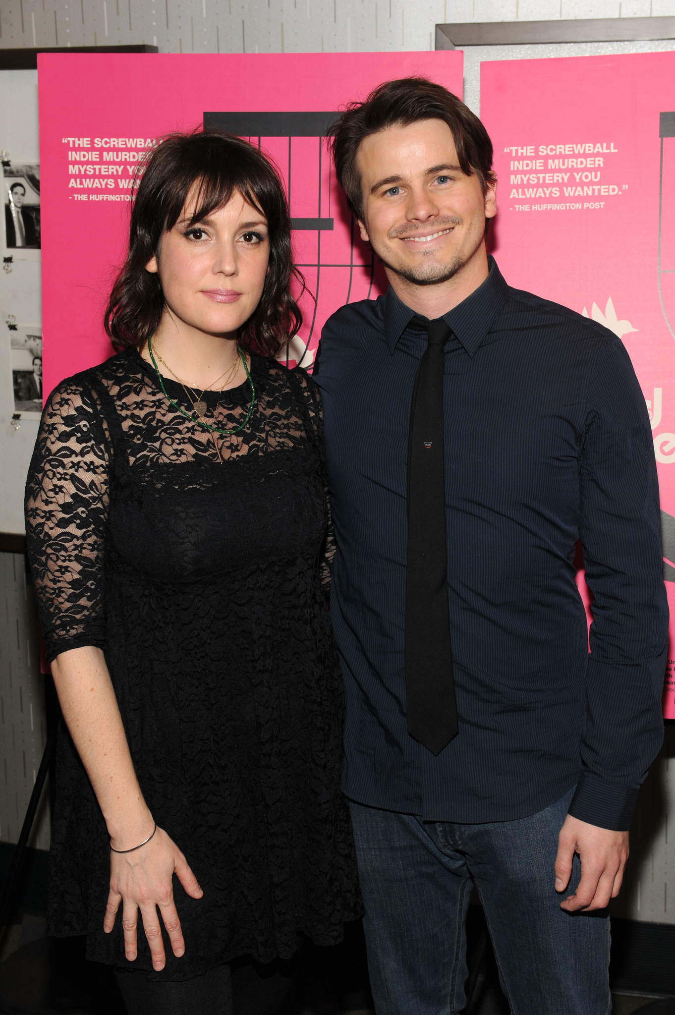 Melanie Lynskey and Jason Ritter at event of Wild Canaries (2014)