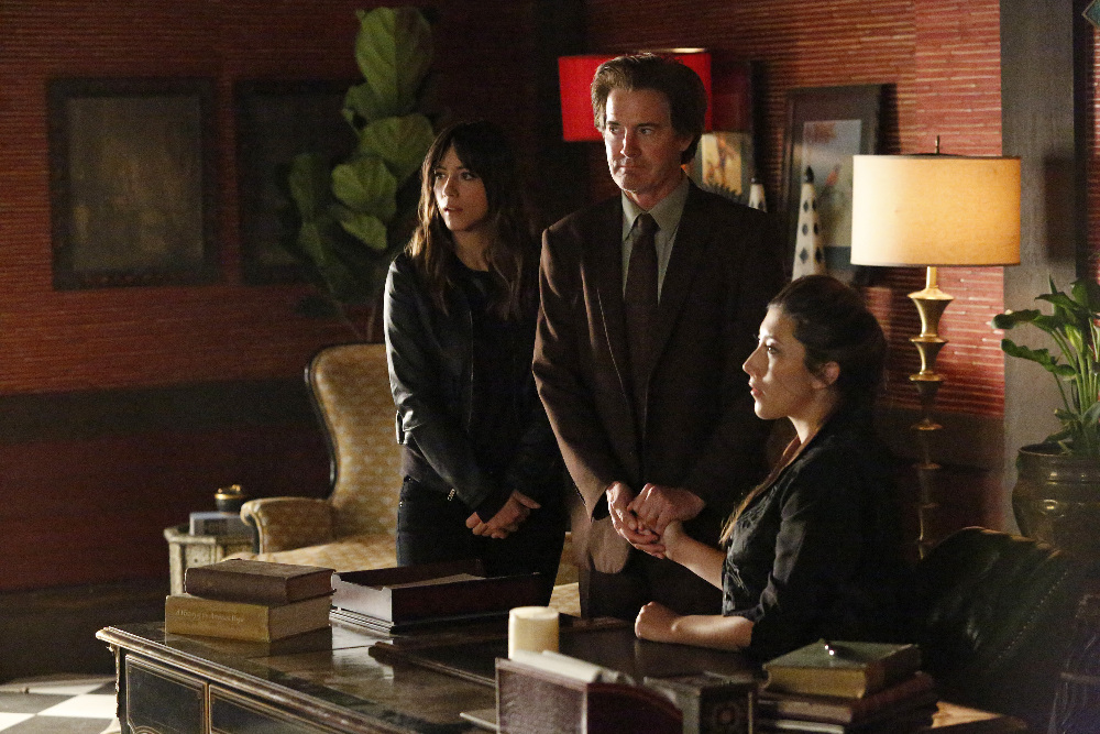 Still of Kyle MacLachlan, Dichen Lachman and Chloe Bennet in Agents of S.H.I.E.L.D. (2013)