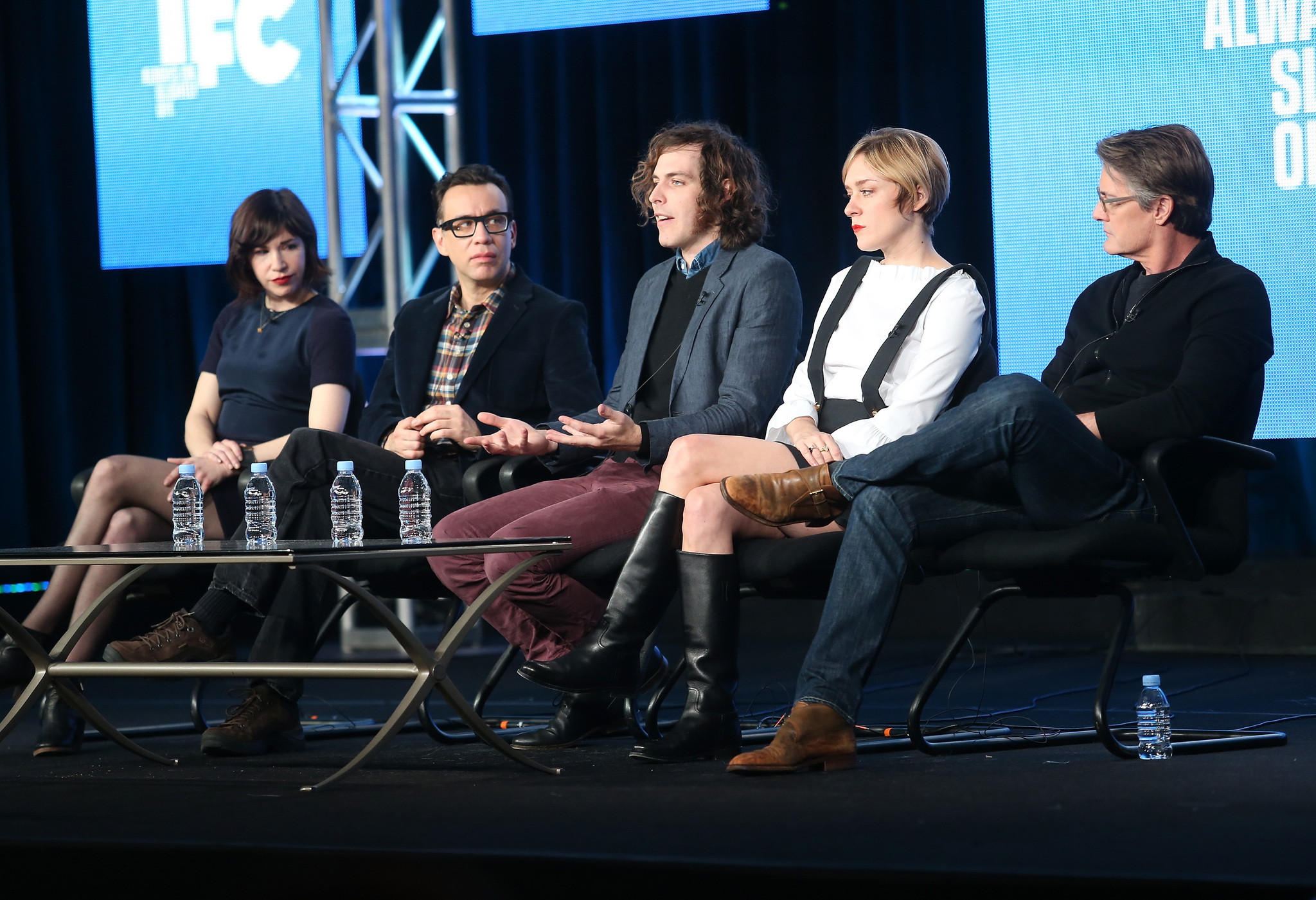 Kyle MacLachlan, Chloë Sevigny, Fred Armisen, Carrie Brownstein and Jonathan Krisel at event of Portlandia (2011)