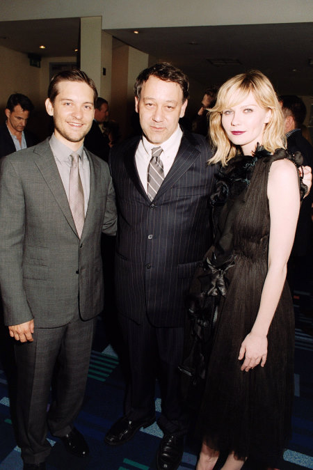 Tobey Maguire, Sam Raimi and Kirsten Dunst at the UK premiere of Spider-Man 3.