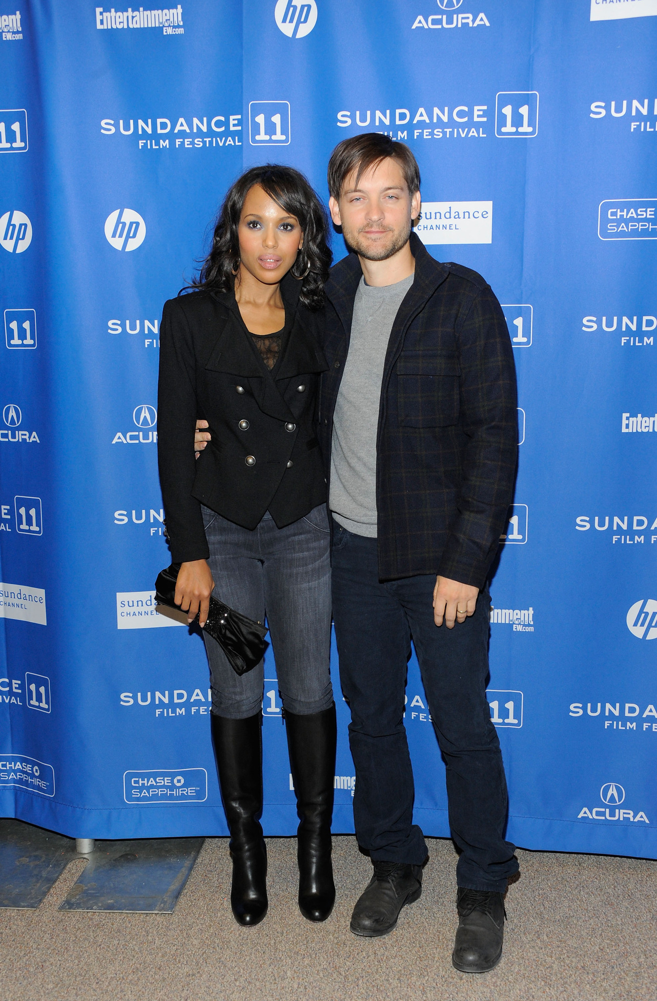 Tobey Maguire and Kerry Washington