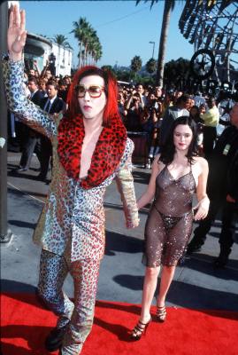 Rose McGowan and Marilyn Manson