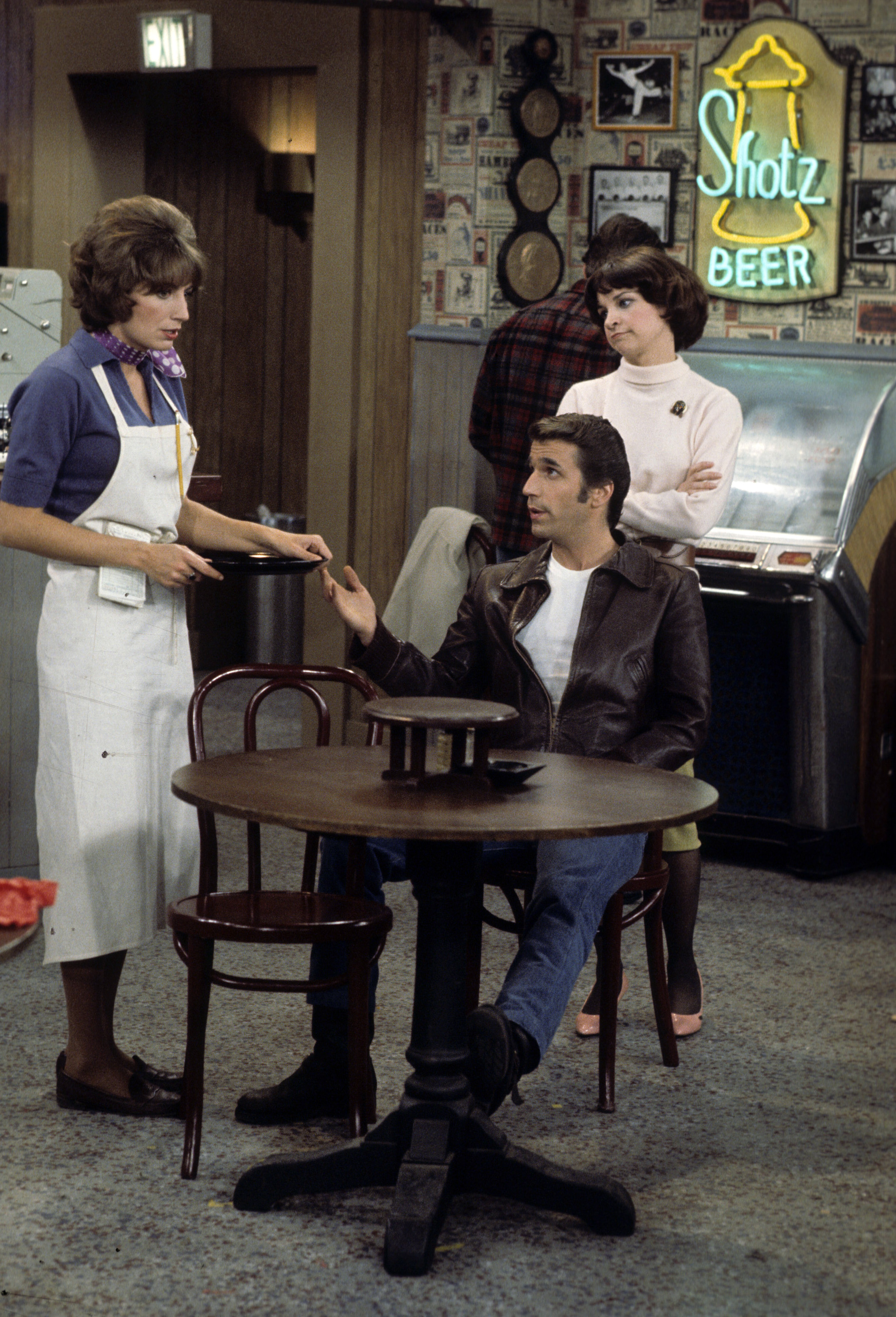 Still of Penny Marshall, Henry Winkler and Cindy Williams in Laverne & Shirley (1976)