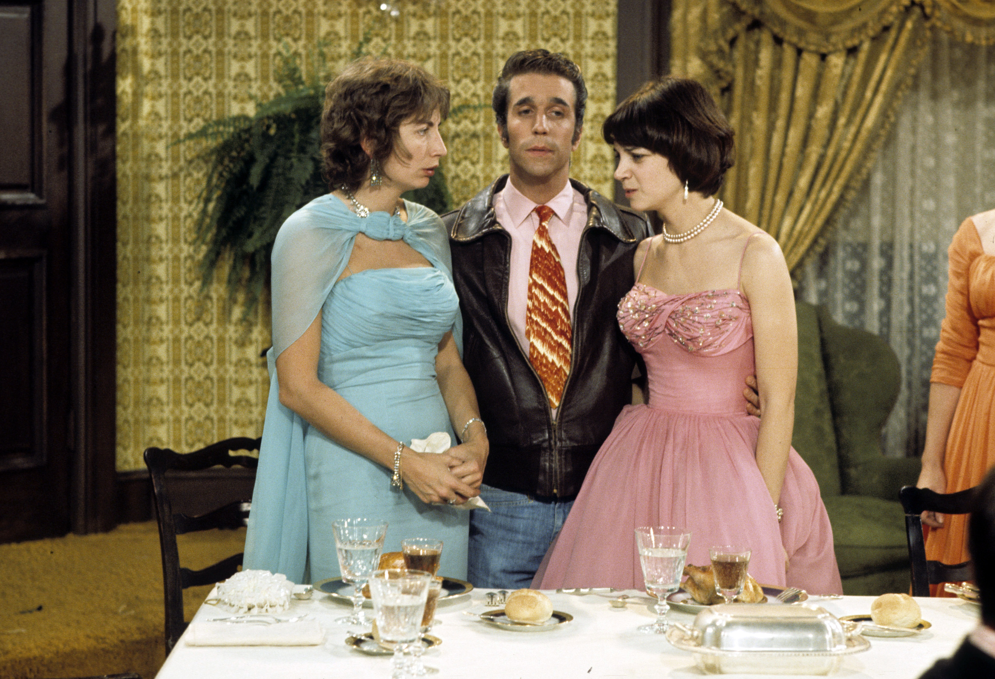 Still of Penny Marshall, Henry Winkler and Cindy Williams in Laverne & Shirley (1976)