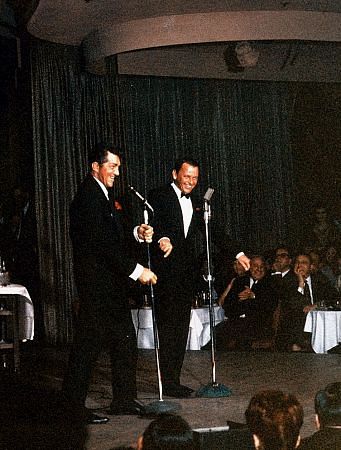 Frank Sinatra performs with Dean Martin c.1960 © 1978 Ted Allan