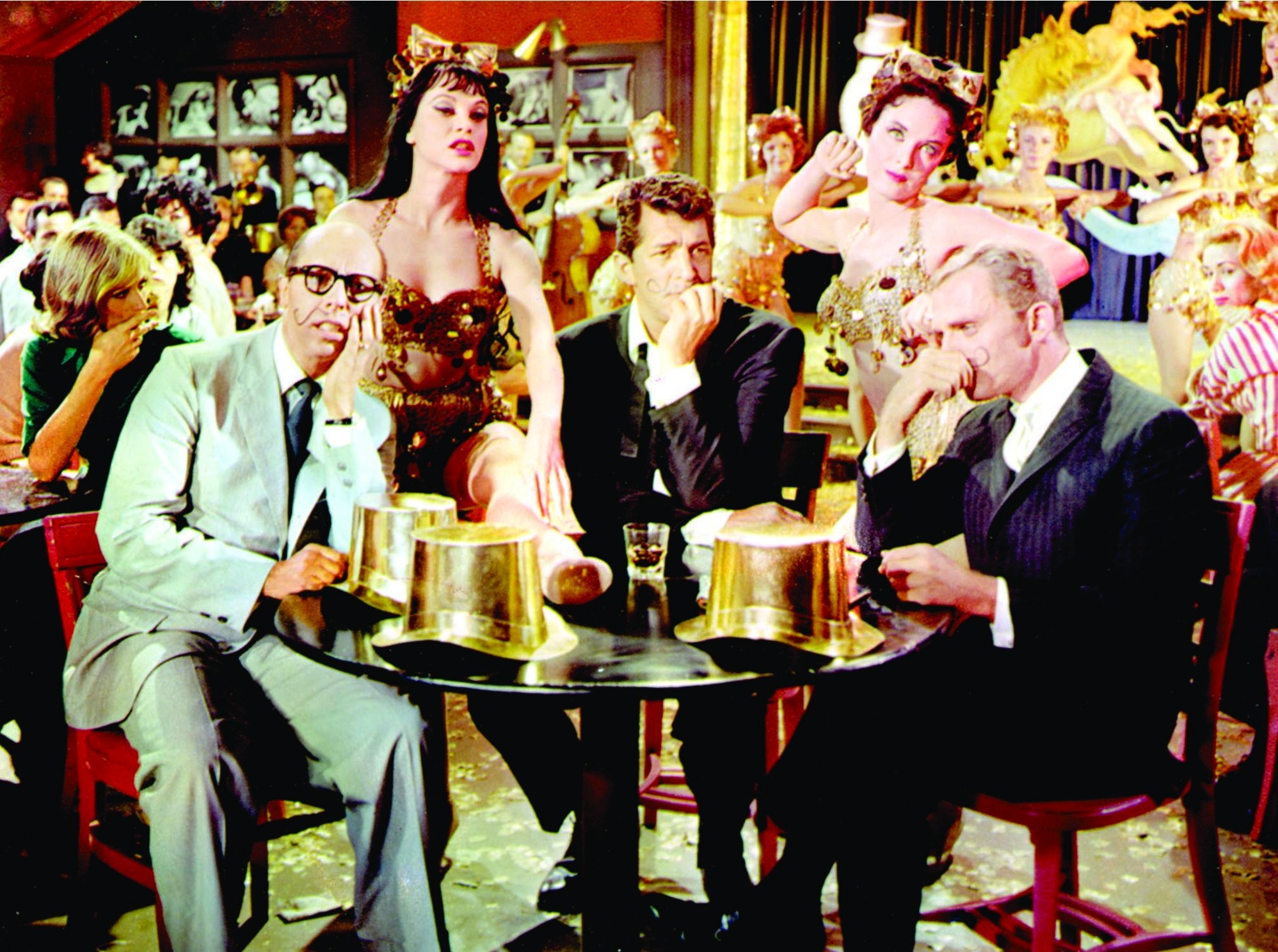 Still of Dean Martin, Frank Gorshin, Judy Holliday and Bernard West in Bells Are Ringing (1960)