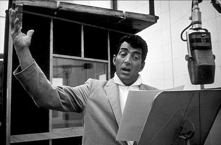 Dean Martin at a recording session, 1959.