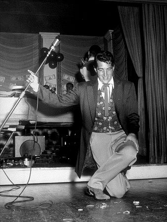 Dean Martin performing at Share Party in Ciro's Nightclub, 1955.