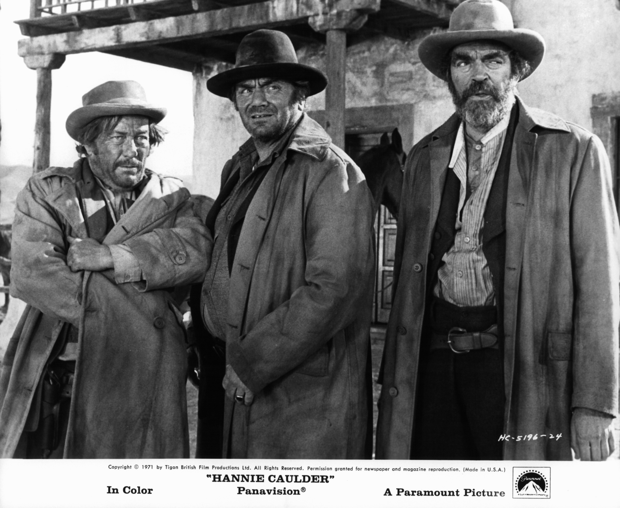 Ernest Borgnine, Jack Elam and Strother Martin