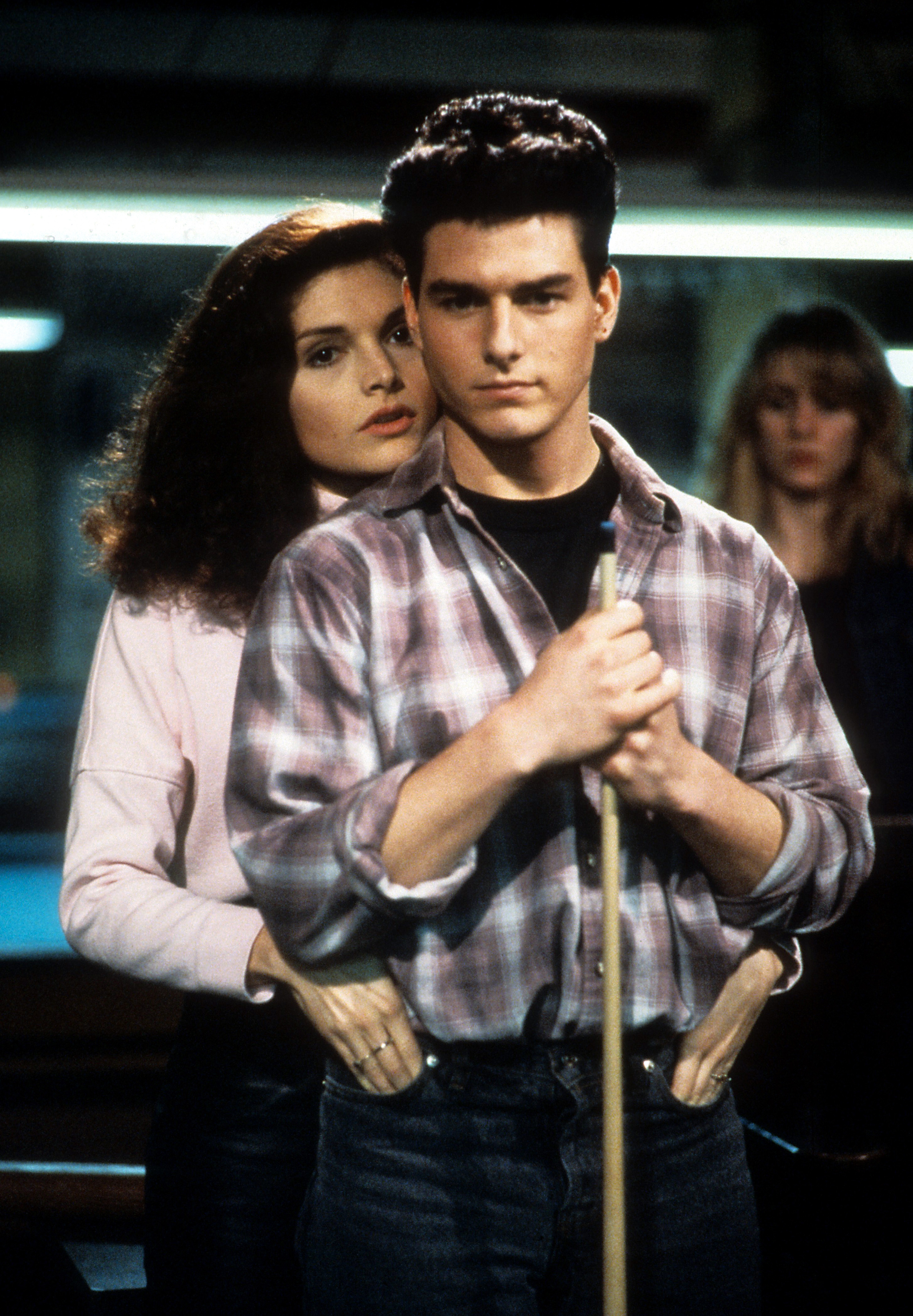 Still of Tom Cruise and Mary Elizabeth Mastrantonio in The Color of Money (1986)