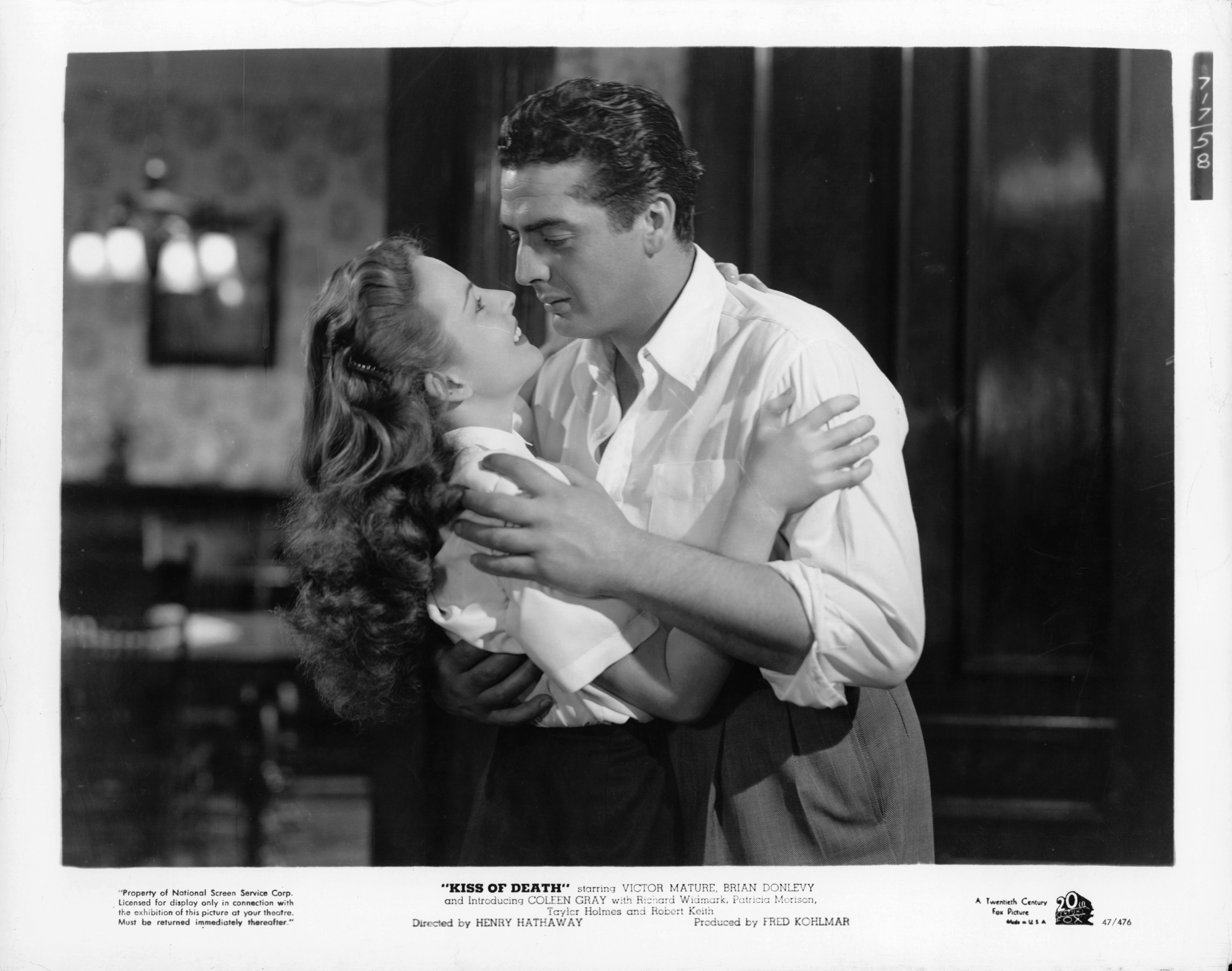 Still of Victor Mature and Coleen Gray in Kiss of Death (1947)