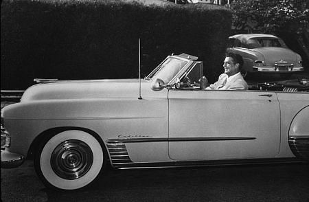 Victor Mature in his 1954 Cadillac *M.W.*