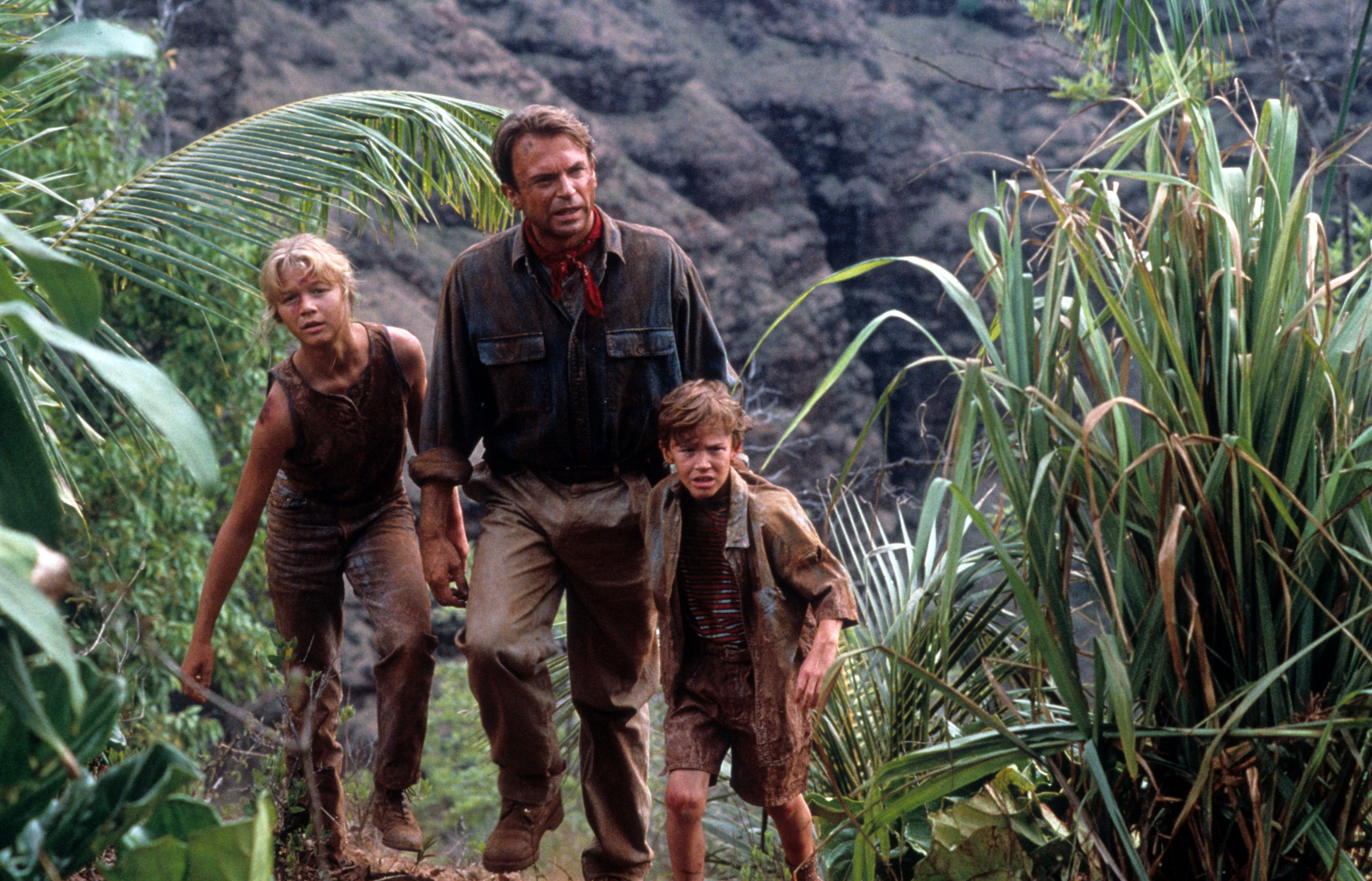 Still of Sam Neill, Ariana Richards and Joseph Mazzello in Juros periodo parkas (1993)