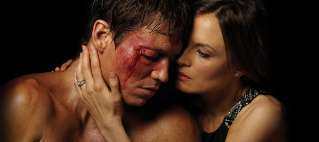 Still of Catherine McCormack and Holt McCallany in Lights Out (2011)