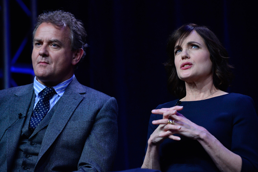 Elizabeth McGovern and Hugh Bonneville at event of Downton Abbey (2010)