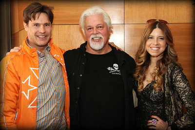 at a Sea Shepherd event with Paul Watson and Simone Reyes