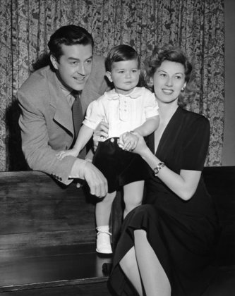 Ray Milland with wife Malvina Webber and their son Daniel David C. 1942