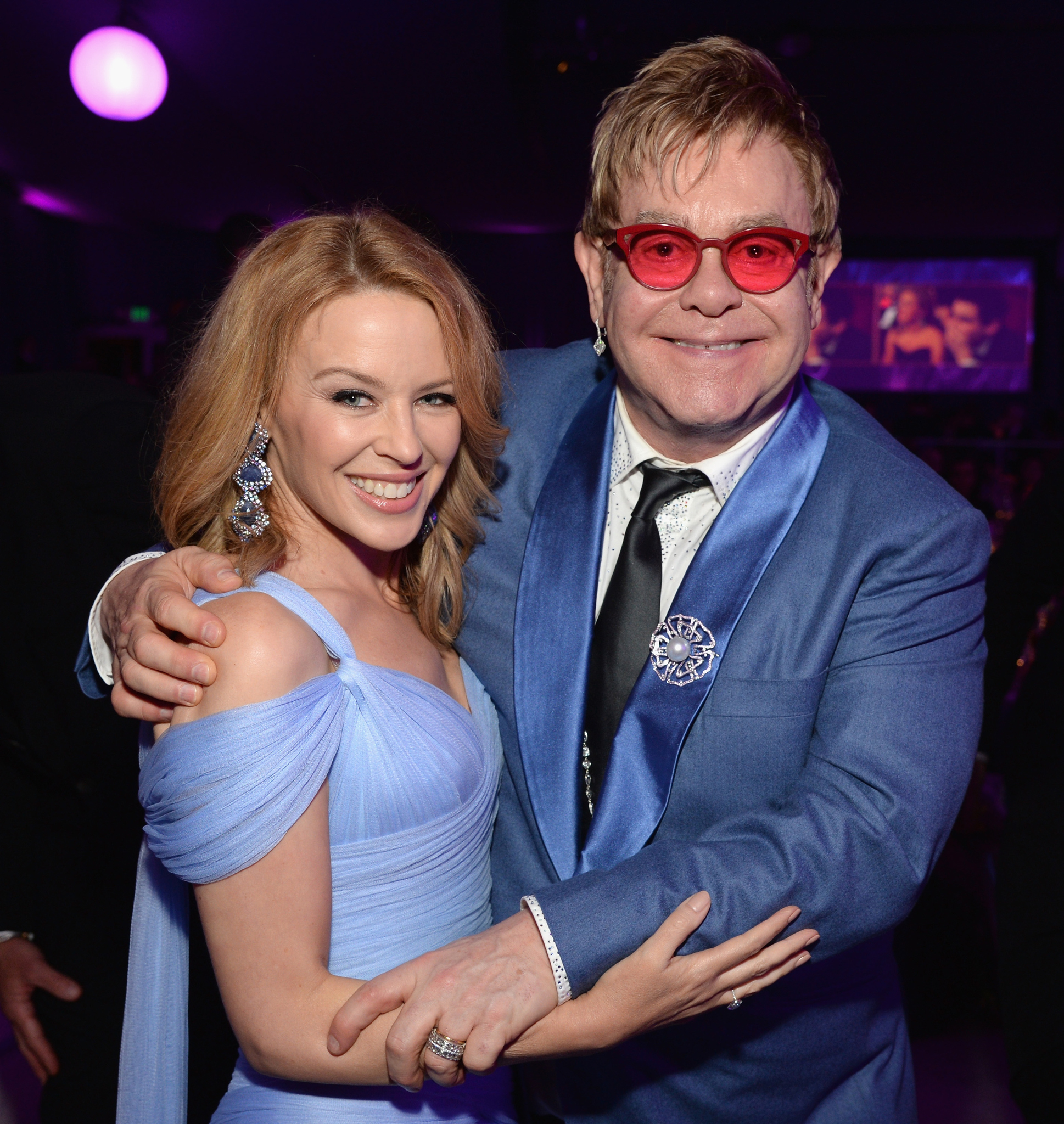 Kylie Minogue and Elton John at event of The Oscars (2015)