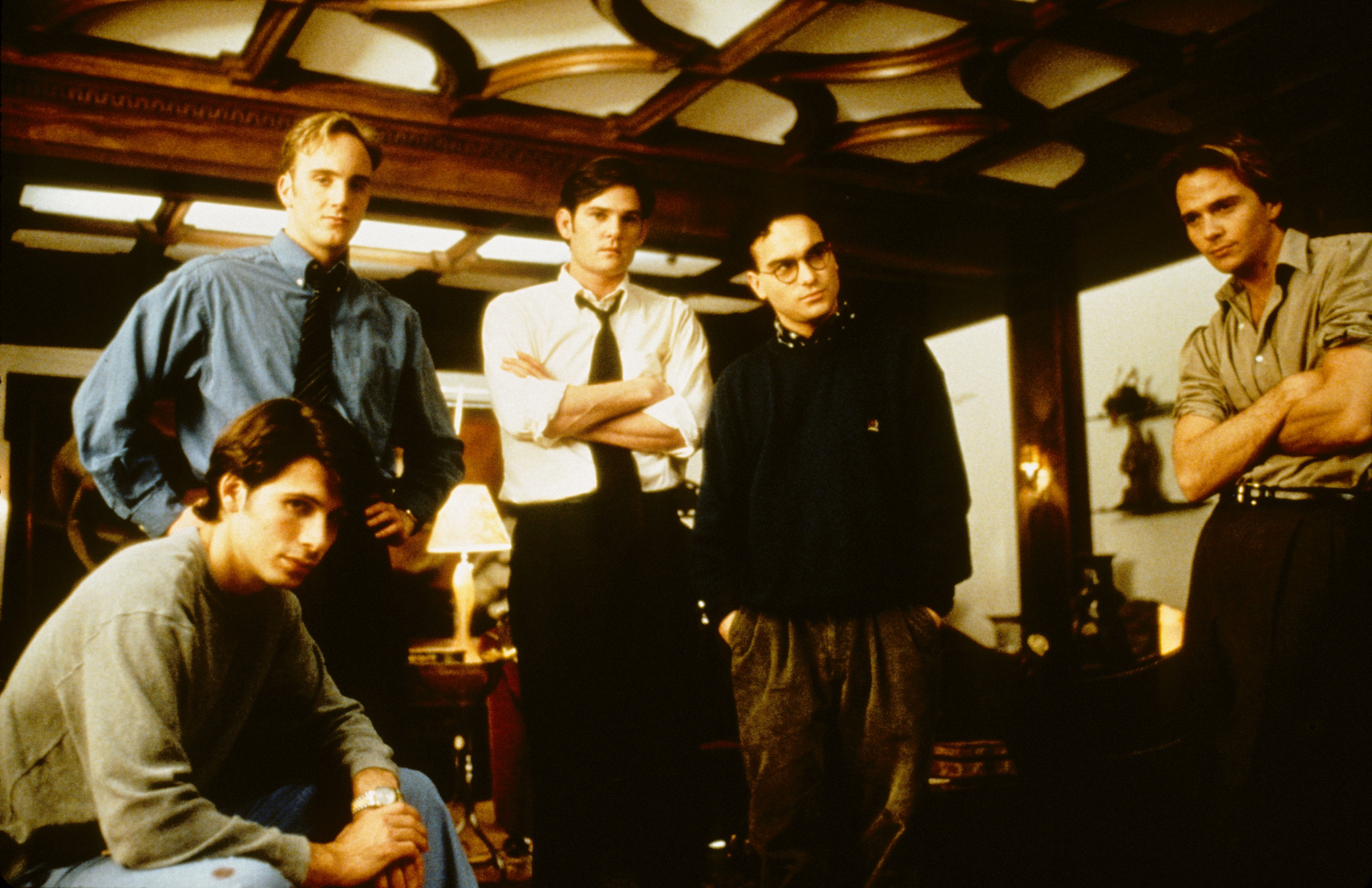 Still of Sean Patrick Flanery, Jay Mohr, Henry Thomas, Jeremy Sisto and Johnny Galecki in Suicide Kings (1997)