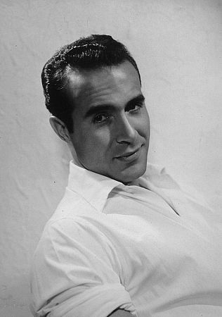 Ricardo Montalban, 1951. Vintage silver gelatin, 16.5x13.5, mounted on 20x16 board, gold-toned, embossed. $1000 © 1978 Wallace Seawell MPTV