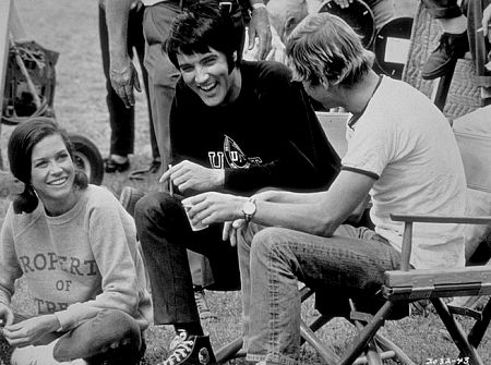 Elvis Presley and Mary Tyler Moore on the set of 