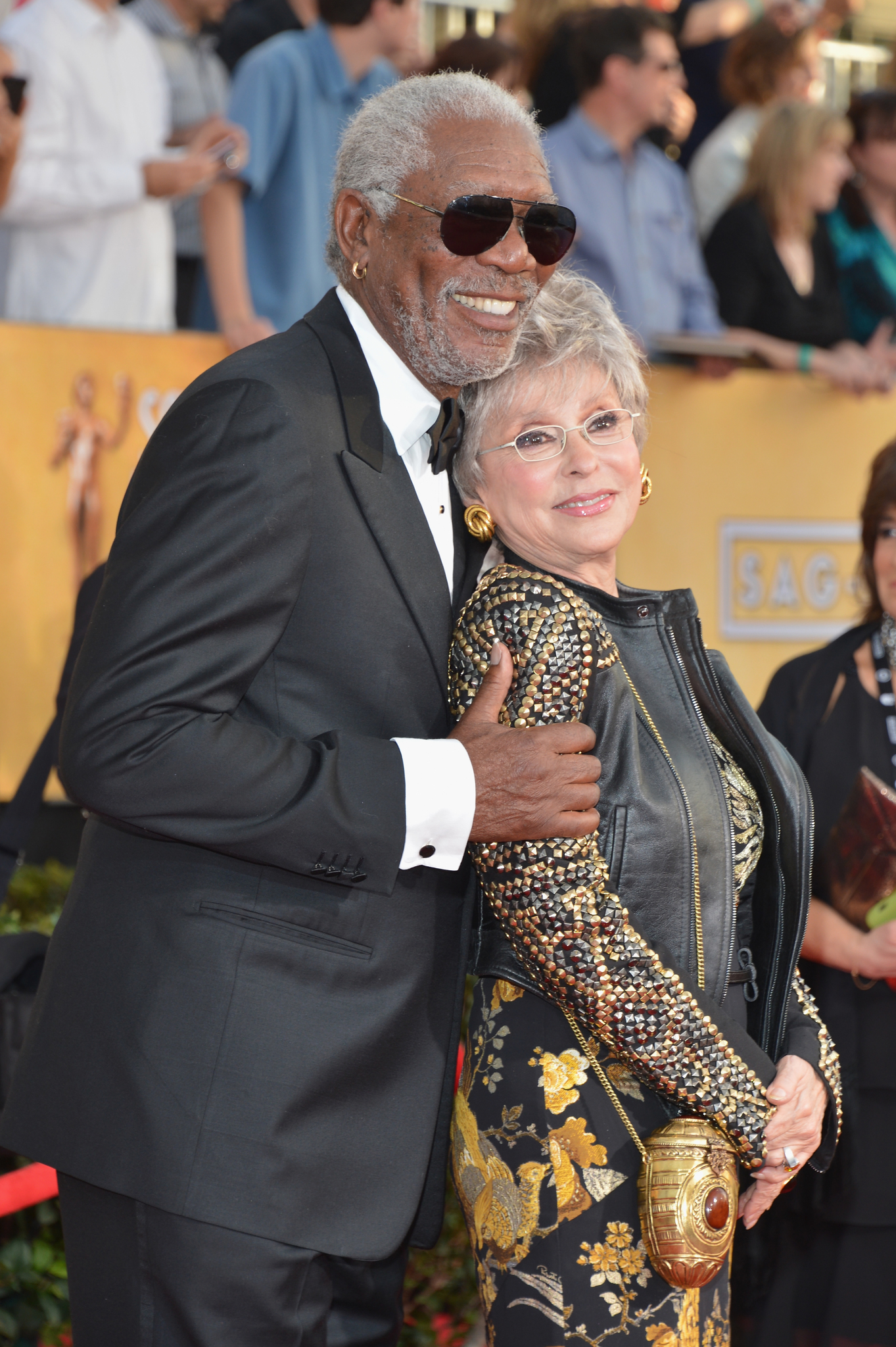Morgan Freeman and Rita Moreno