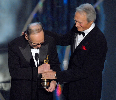 Clint Eastwood and Ennio Morricone at event of The 79th Annual Academy Awards (2007)