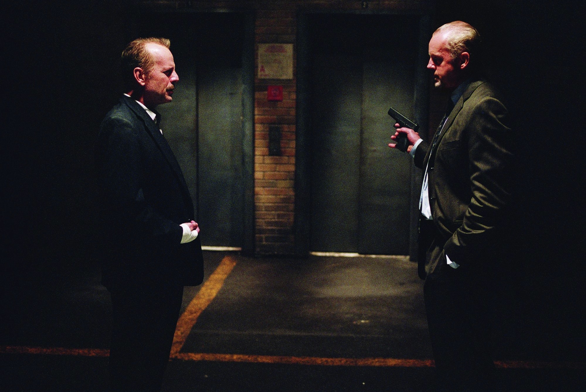 Still of Bruce Willis and David Morse in 16 kvartalu (2006)