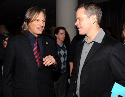 Matt Damon and Viggo Mortensen at event of The People Speak (2009)