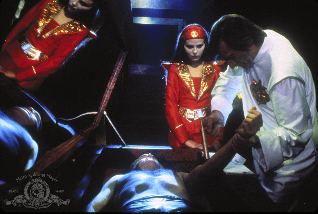 Still of Ornella Muti and Sam J. Jones in Flash Gordon (1980)