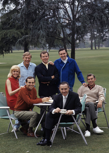Richard O. Linke with Ronnie Schell, Jerry Van Dyke, Ken Berry, Jim Nabors and Andy Griffith