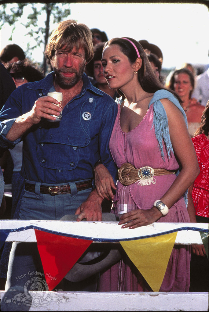 Still of Barbara Carrera and Chuck Norris in Lone Wolf McQuade (1983)