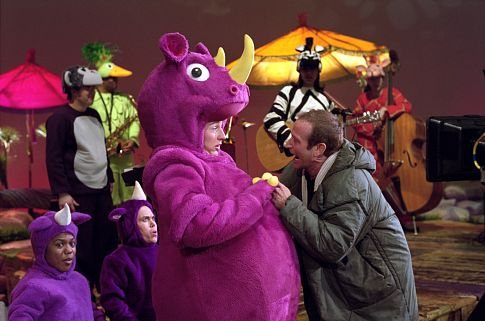 Still of Robin Williams and Edward Norton in Death to Smoochy (2002)