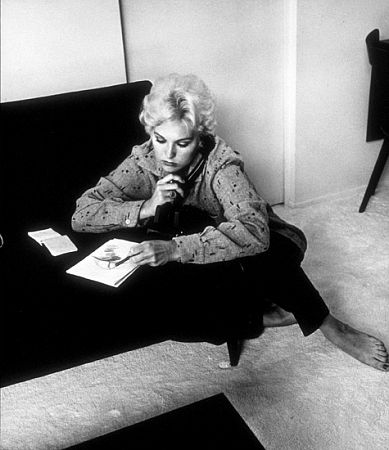 Kim Novak at home in Los Angeles, CA, 1956.